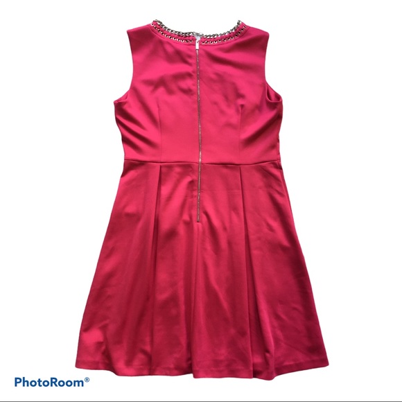 KARL LAGERFELD Hot Pink Knit Sleeveless Dress, 14 - Picture 2 of 13